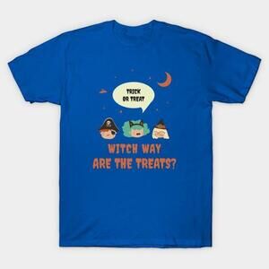 Happy Halloween Witch Way Are The Treats Tshirt